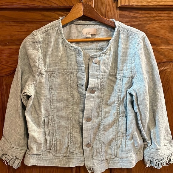 Loft Linen/Cotton Jacket - Picture 1 of 9